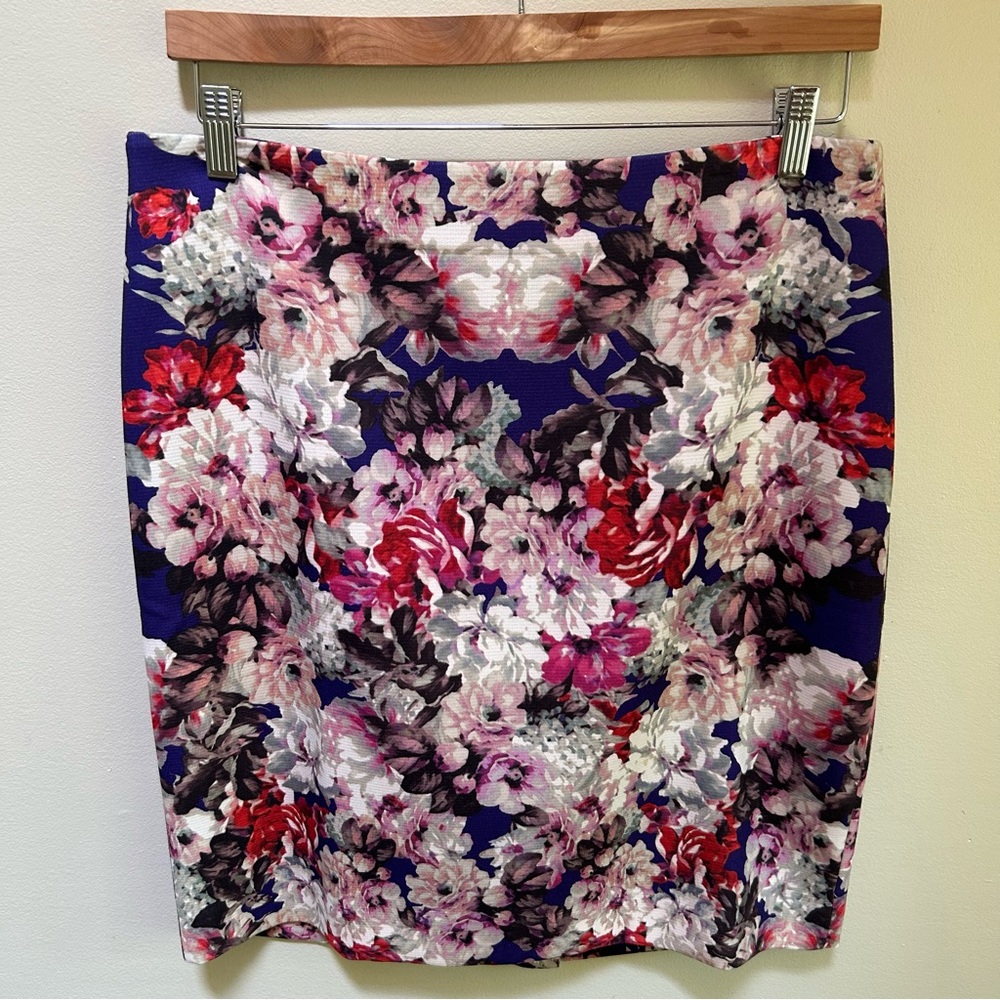 Talbots Petites~new Floral Knee Length Pencil Skirt